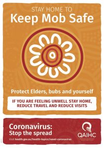Keep Mob Safe - Stay at home poster