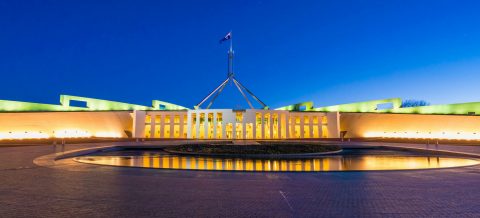 Parliament buildings Canberra