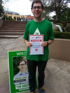 Adrian Jones, Greens for Bradfield