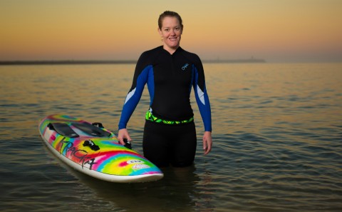 thanks to the NDIS Belinda is now a volunteer surf lifesaver.