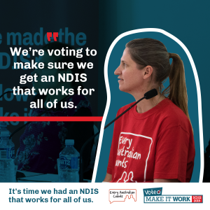 Sharegraphic - We're voting to make sure we get an NDIS that works for all of us