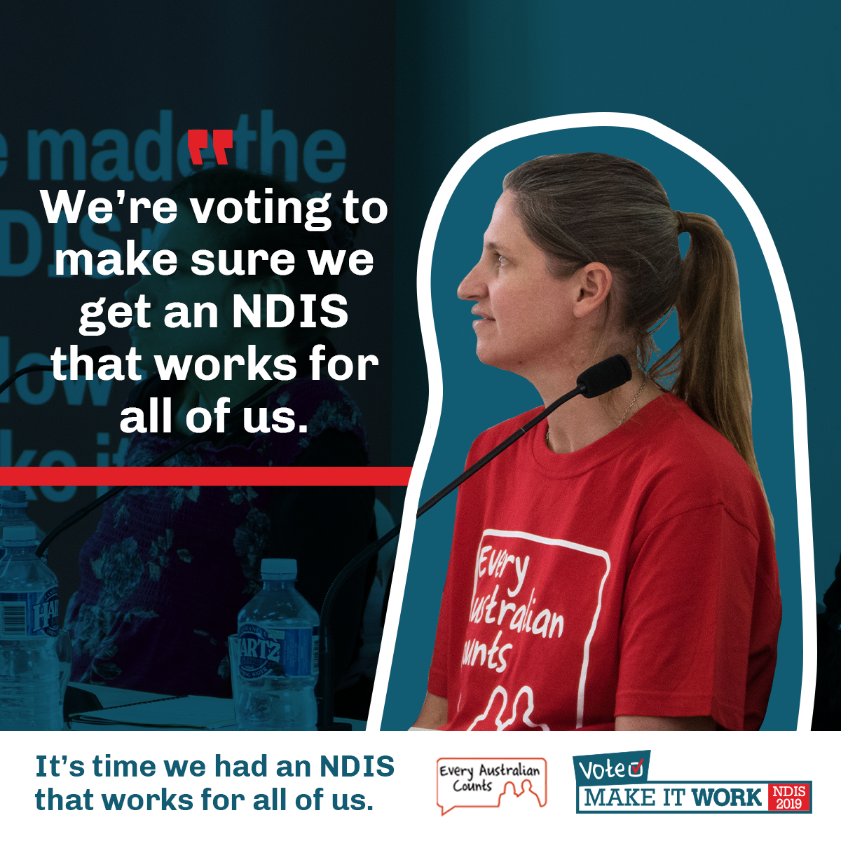Sharegraphic - we're voting to make sure we get an NDIS that works for all of us