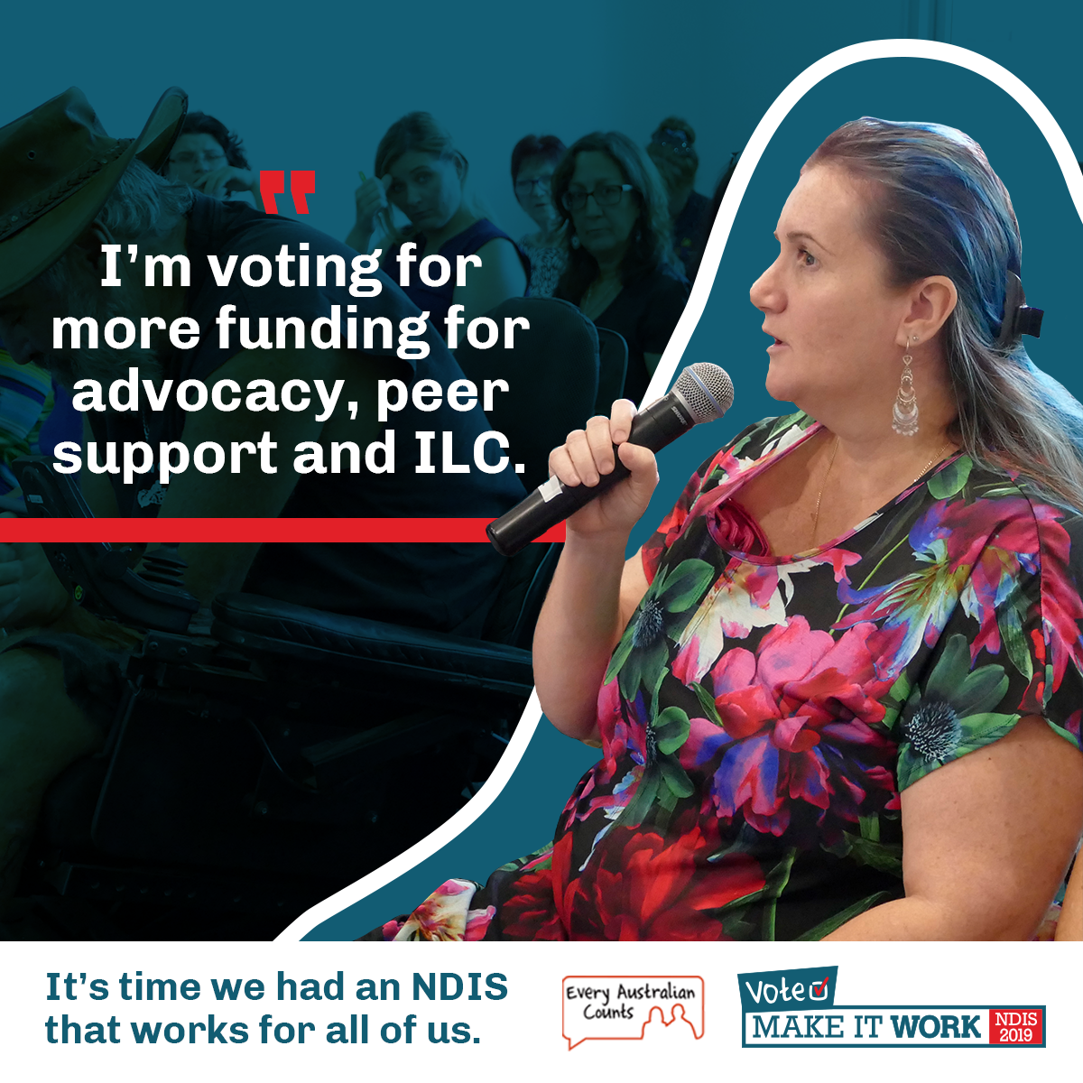 Sharegraphic - I'm voting for more funding for advocacy, peer support and ILC