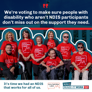 Sharegraphic - We're voting to make sure people with disability who aren't NDIS participants don't miss out on the support they need