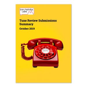 Cover of the Tune Review Submission summary