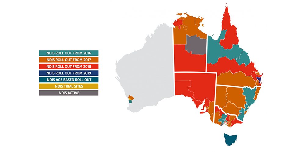 NDIS roll out map