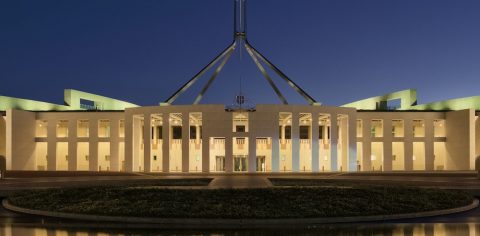 Parliament House at dusk