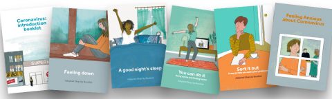 Five booklet covers from the Scottish Commission for Learning Disability