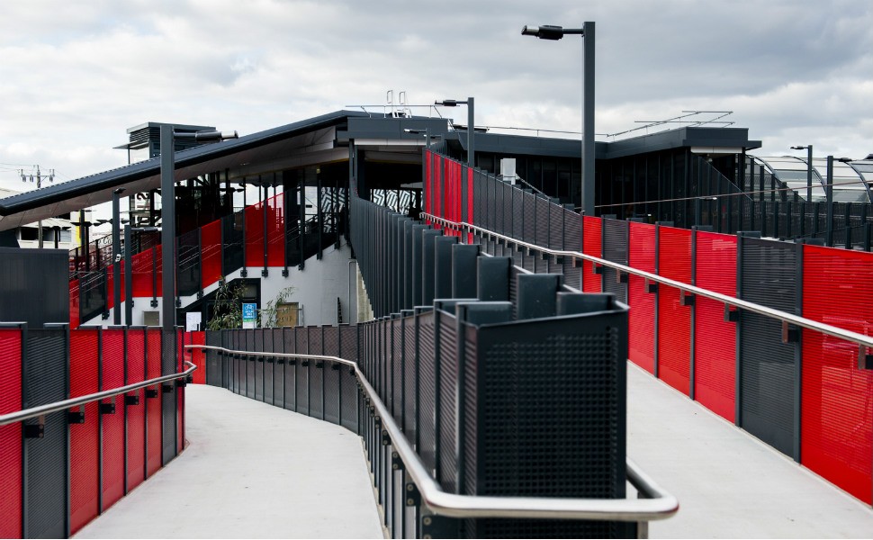 Footscray train station access ramp