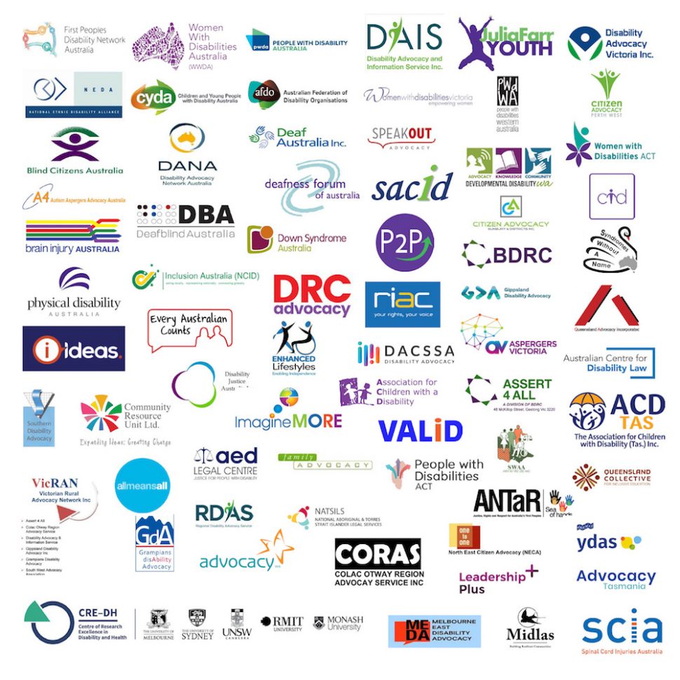Big collection of logos scattered around representing all of the organisations that signed the open letter.