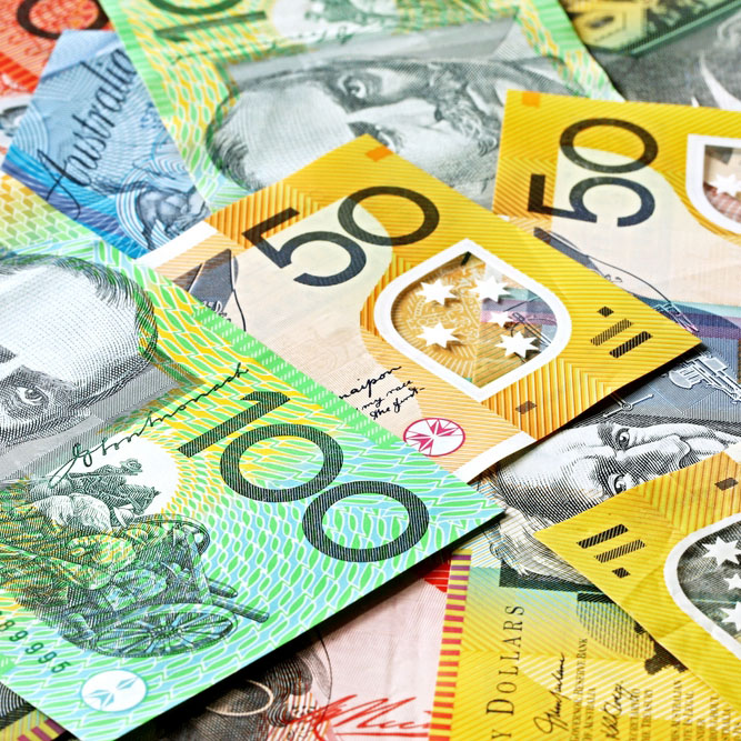 Different types of Australian bank notes